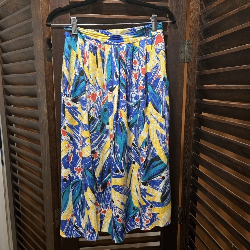 Vintage Abstract Print Women's Skirt